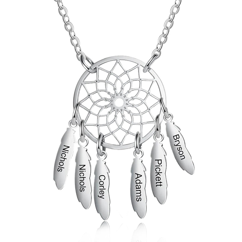 Name Custom Dream Catcher Necklace