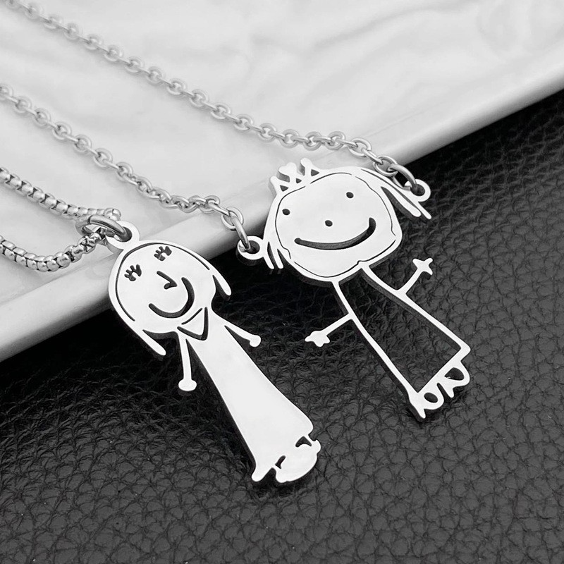 Customized Childrens Drawing Keychain
