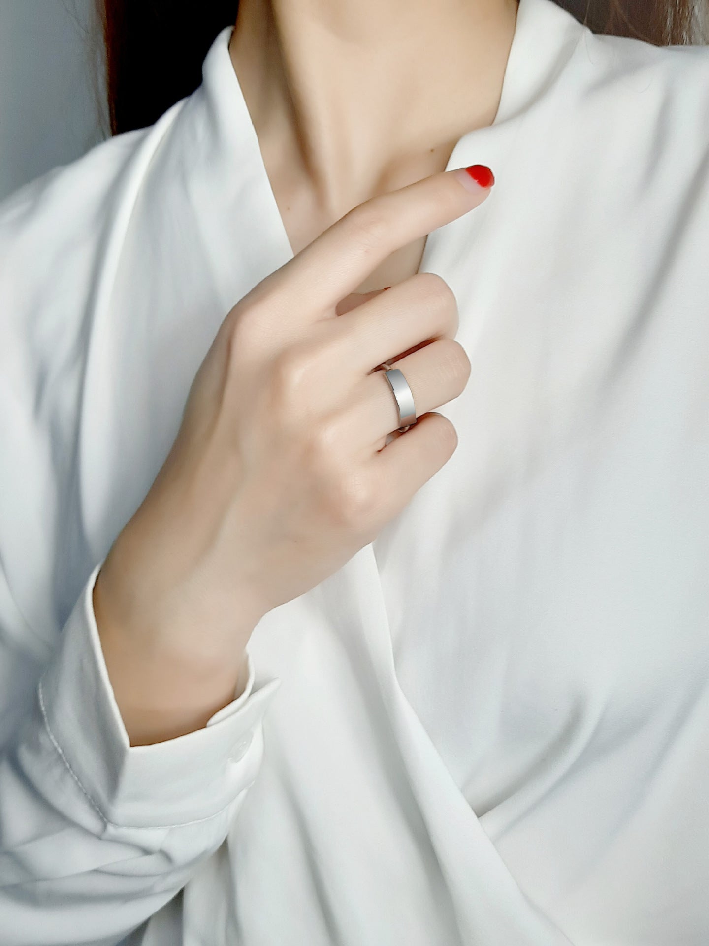 Stylish Custom Stainless Steel Gold Ring