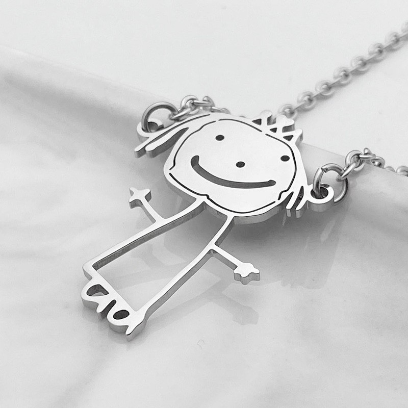 Customized Childrens Drawing Keychain