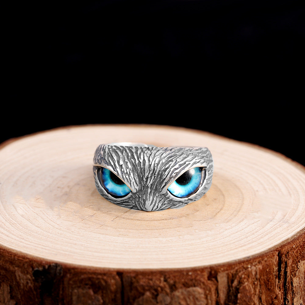 Vintage Owl Ring Adjustable Ring