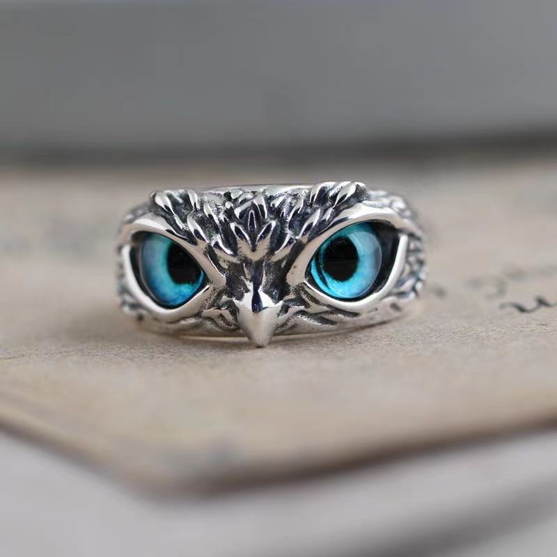 Vintage Owl Ring Adjustable Ring