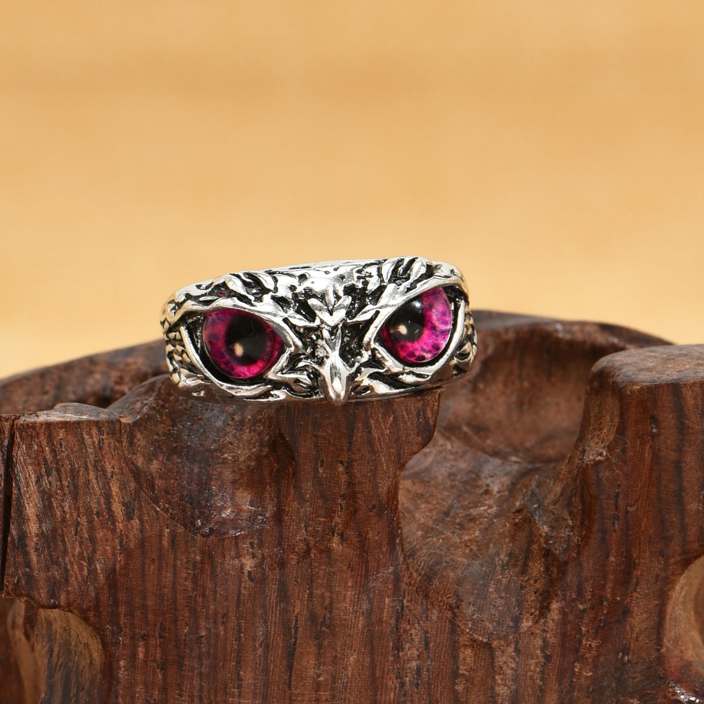 Vintage Owl Ring Adjustable Ring