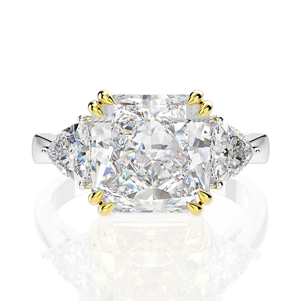 11 Carat Baguette S925 Silver Ring