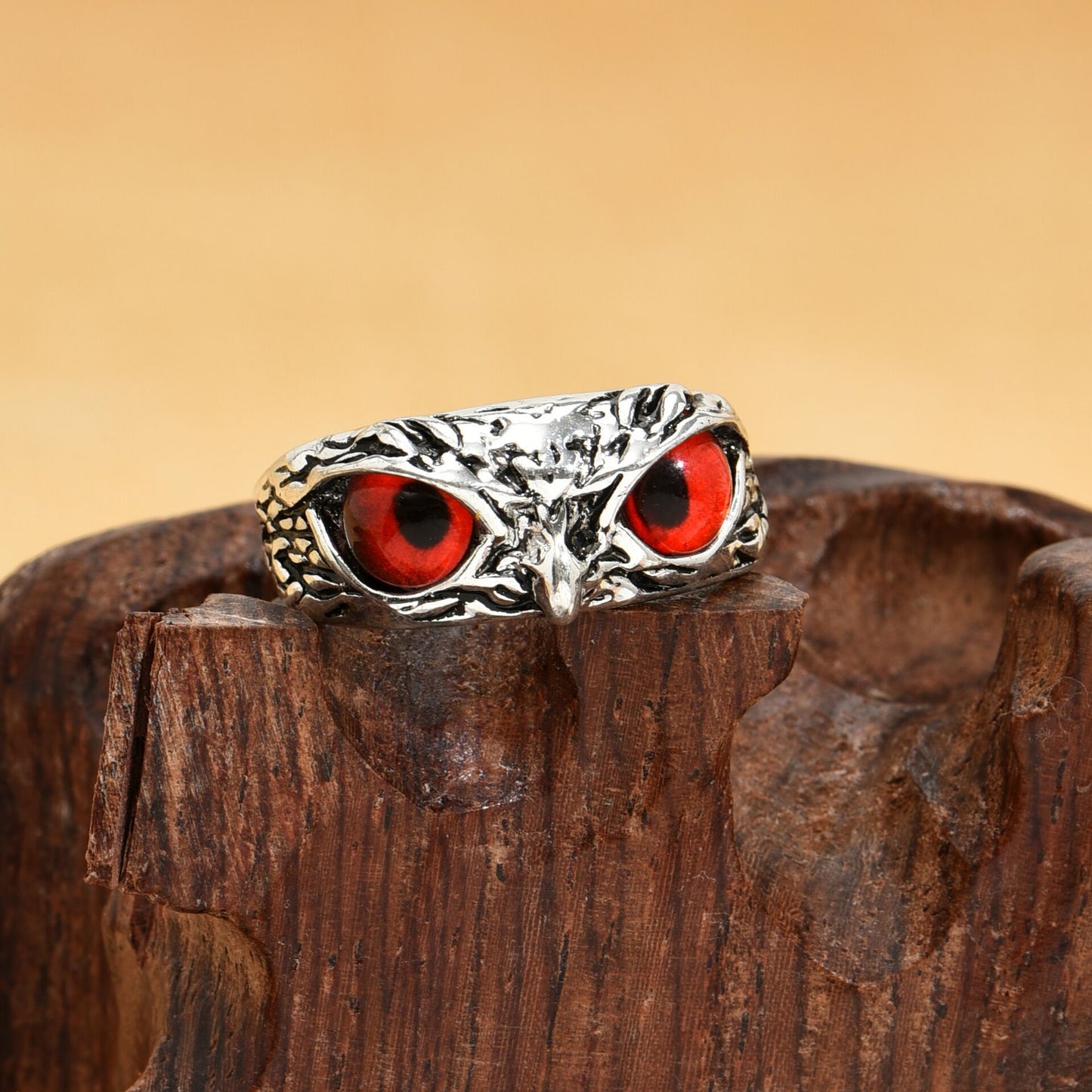 Vintage Owl Ring Adjustable Ring
