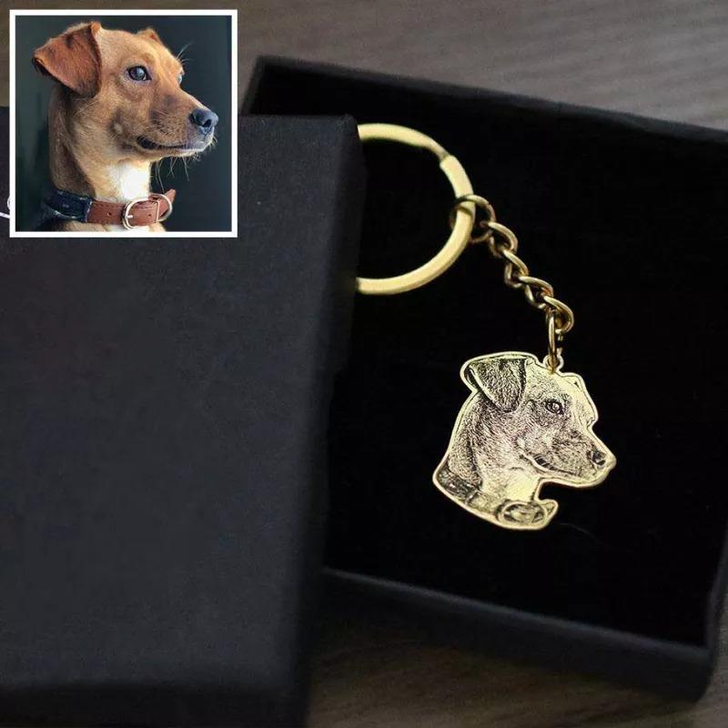Custom Pet Keychain-Here's To Our Best Friends
