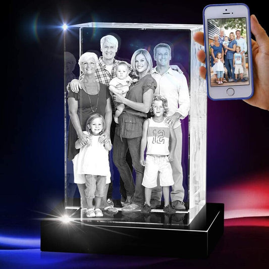Personalized Laser Engraved 3d Crystal Photo portrait