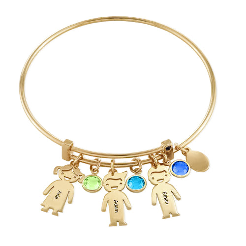 Christmas Gift Bracelet With Kids Charms