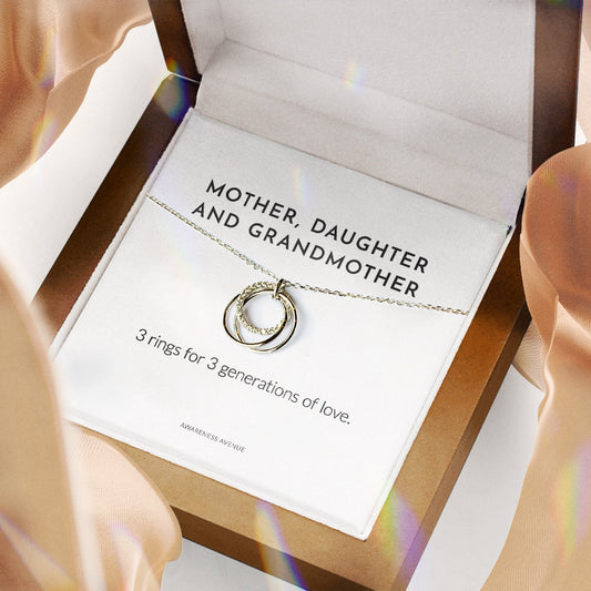 3 Rings For 3 Generations of Love | 925S Necklace