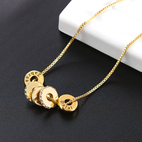 Candy necklace with personal charms