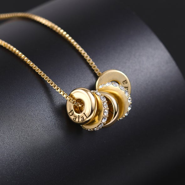 Candy necklace with personal charms