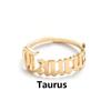 Minimalist Zodiac Style Letter Rings