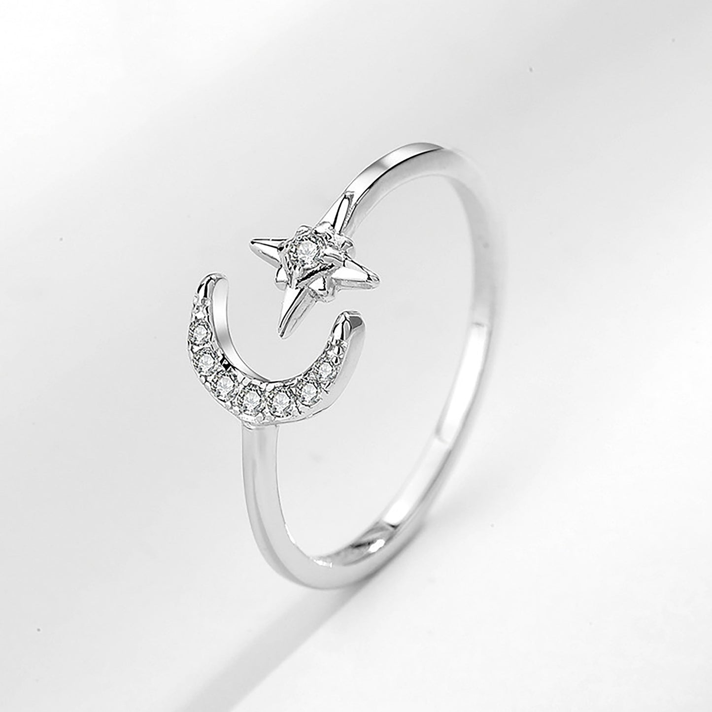 You are my Moon & Star Ring (Silver)