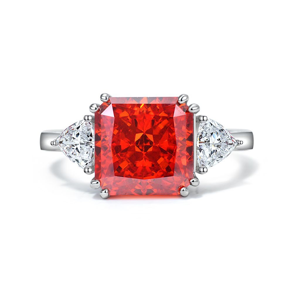 11 Carat Baguette S925 Silver Ring