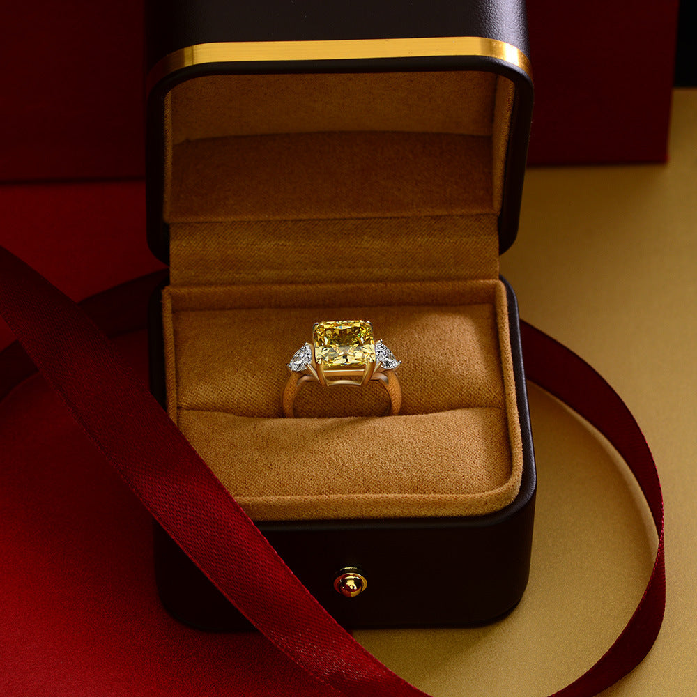 11 Carat Baguette S925 Silver Ring