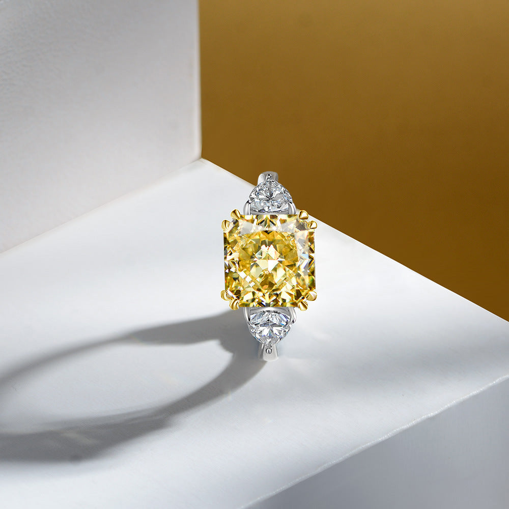 11 Carat Baguette S925 Silver Ring