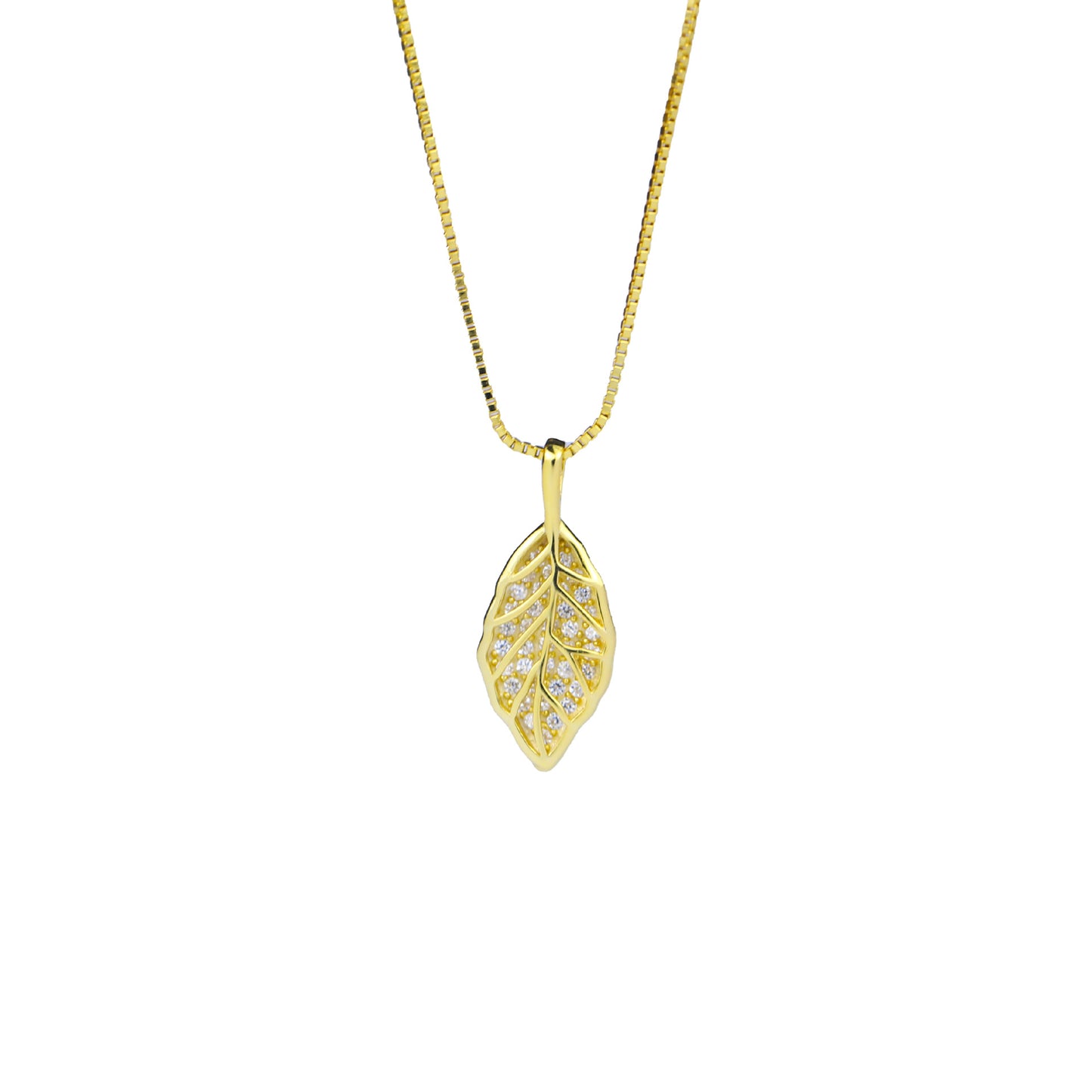 Fashion all-match leaf pendant