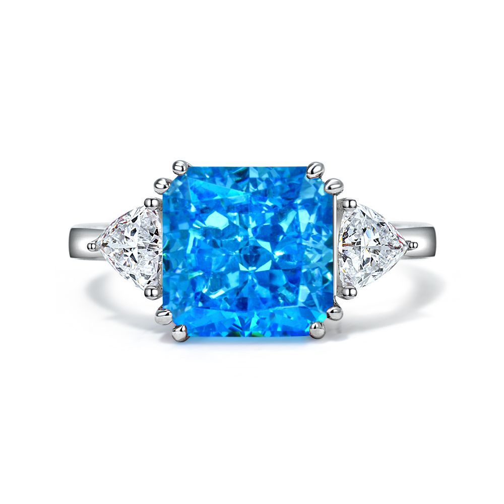 11 Carat Baguette S925 Silver Ring