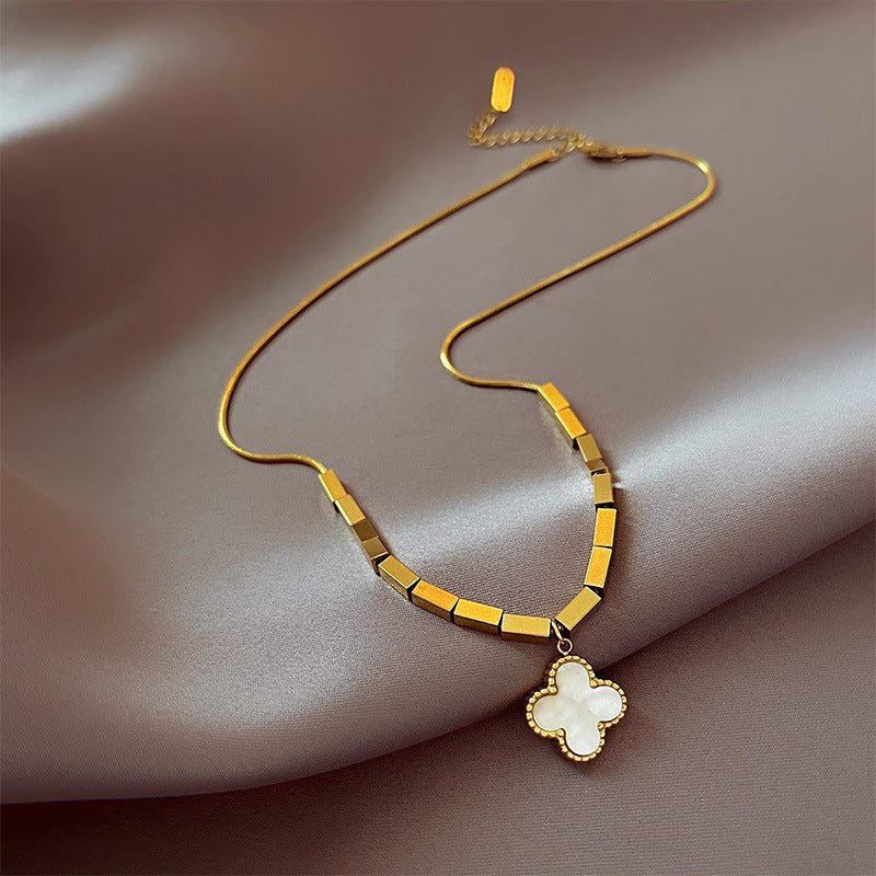 Lucky Cube Clover Necklace