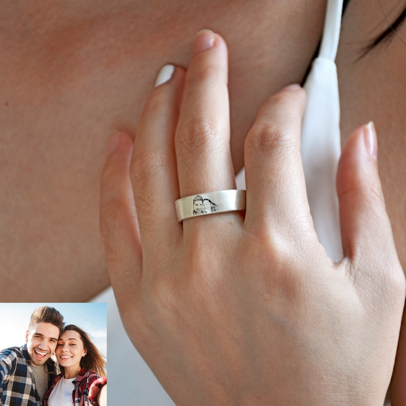 Custom Memorial Photo Ring