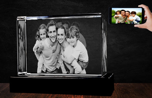Personalized Laser Engraved 3d Crystal Photo