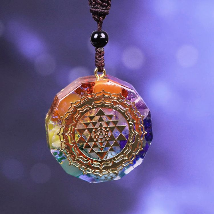 7 Chakra Organite Energy and Meditation Necklace