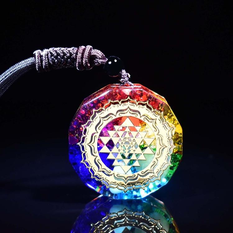 7 Chakra Organite Energy and Meditation Necklace