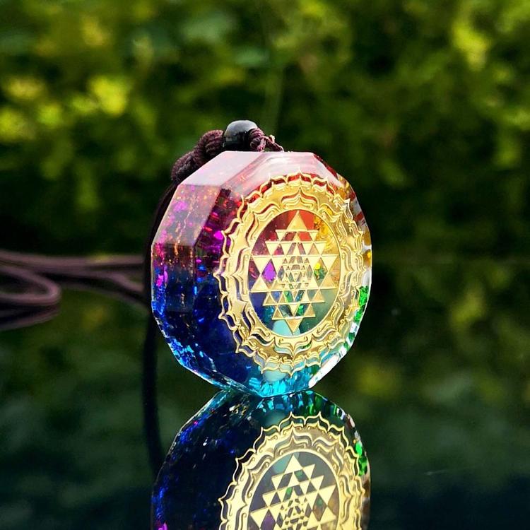 7 Chakra Organite Energy and Meditation Necklace