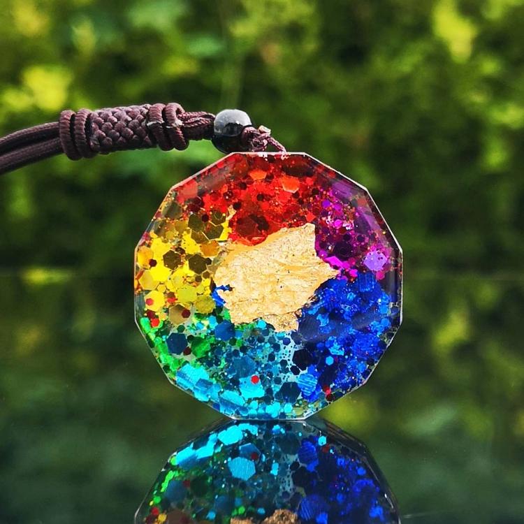 7 Chakra Organite Energy and Meditation Necklace