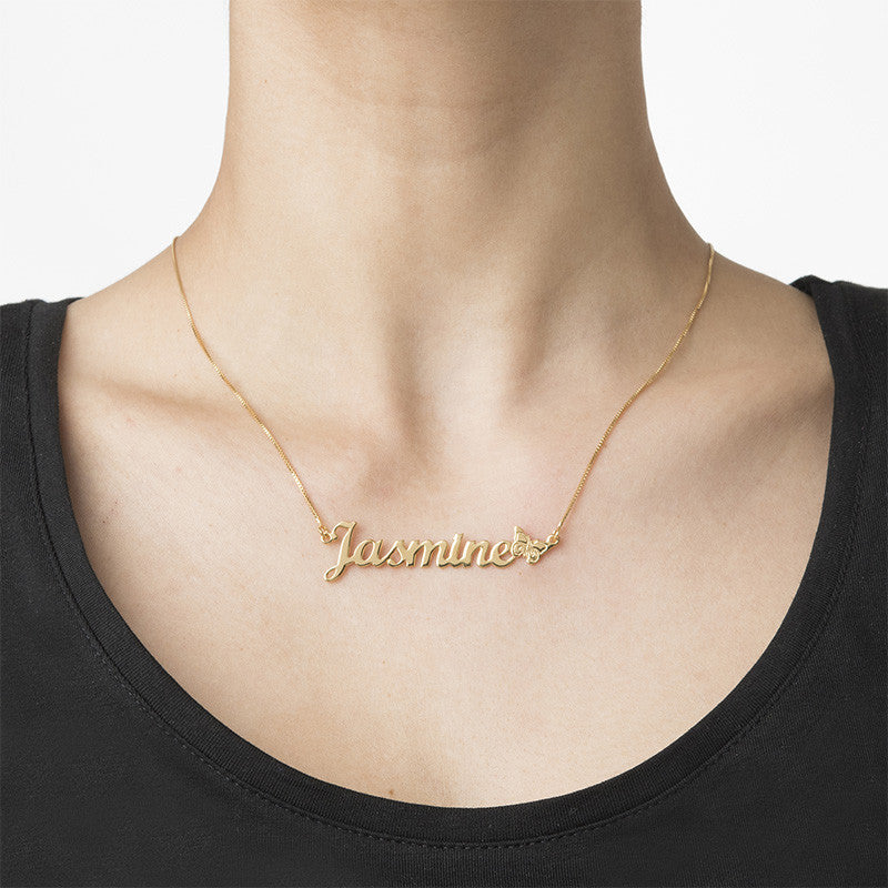 Butterfly Name Necklace