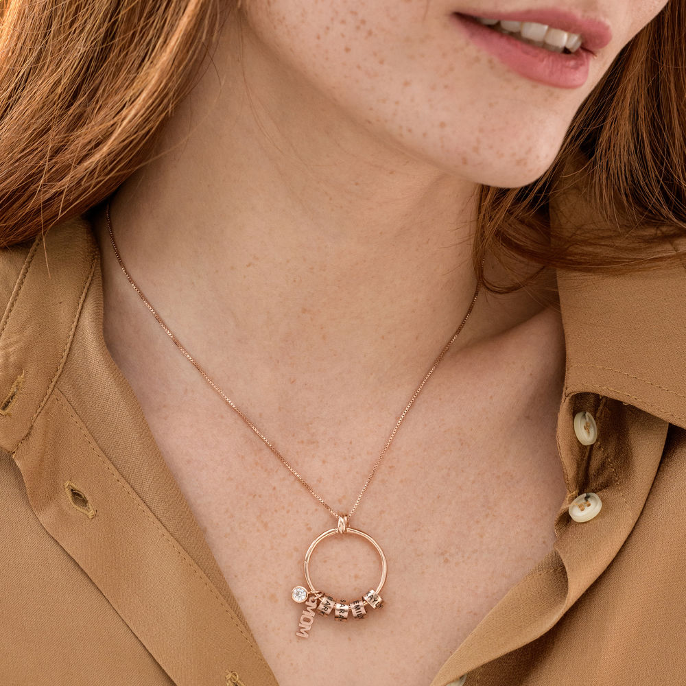Linda Circle Pendant Necklace in Sterling Silver