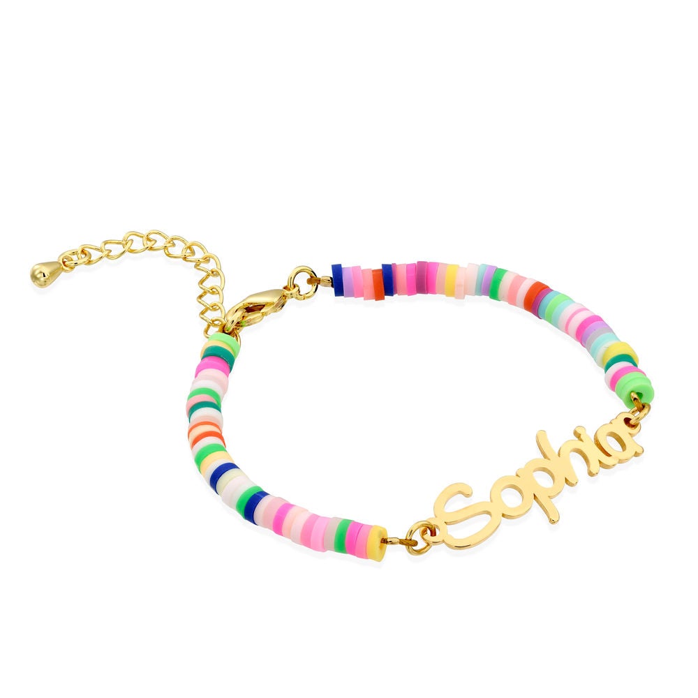 Rainbow Magic Girls Name Bracelet in Sterling Silver