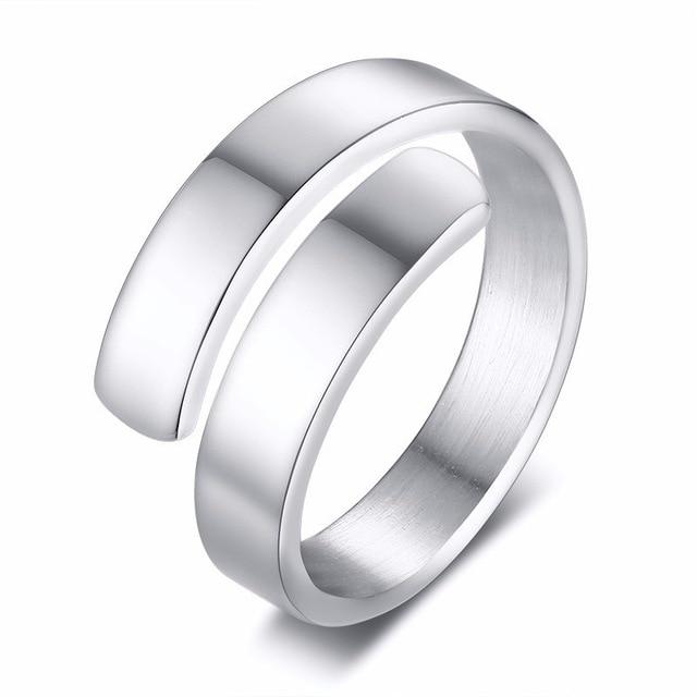 Elegant Adjustable Custom Ribbon Design Name Ring