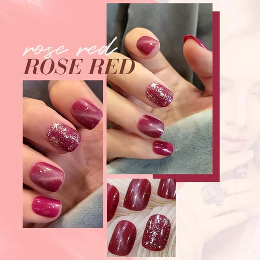 REUSABLE CAT EYE NAIL PATCH (24 PCS) WITH 20 ML GUM