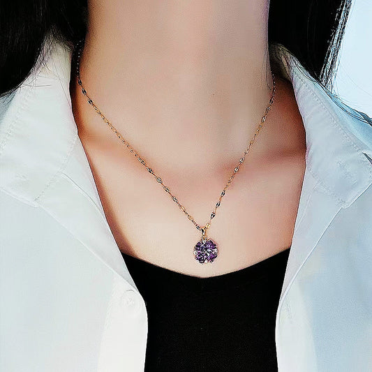 NEW Micro-Set Diamond Clover Necklace