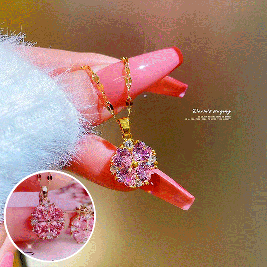 NEW Micro-Set Diamond Clover Necklace