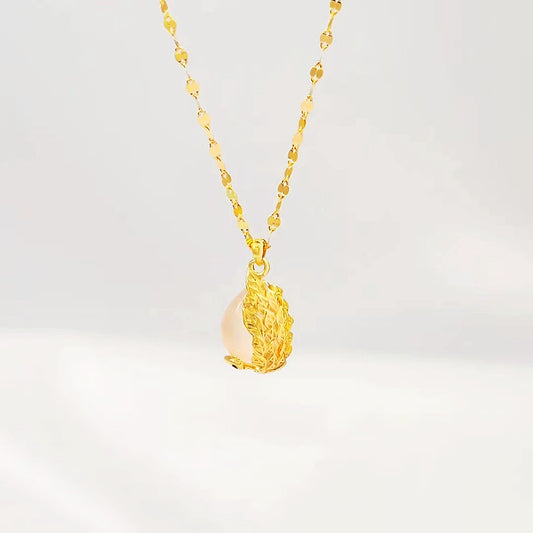 New s925 sterling silver peacock white chalcedony pendant