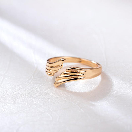 Feather Wings Adjustable Ring