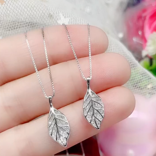 Fashion all-match leaf pendant