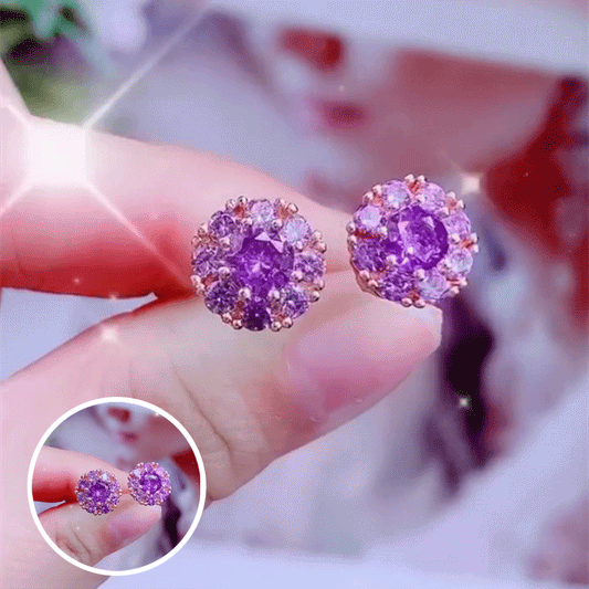 Purple Good Luck Diamond Necklace