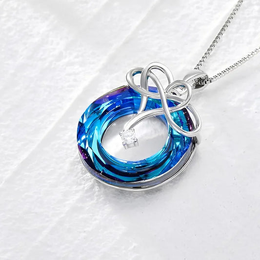 S925 I Love You until Infinity Runs Out Crystal Infinity Necklace