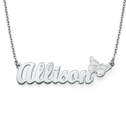 Butterfly Name Necklace