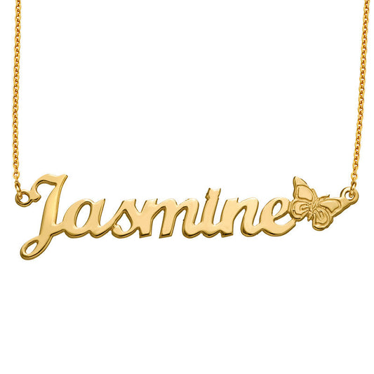 Butterfly Name Necklace